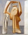 腕を上げた入浴者 1929 年キュビズム パブロ・ピカソ